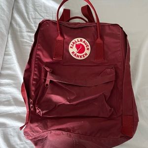 Fjallraven Kanken red backpack